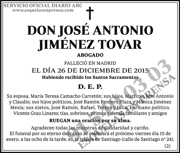 José Antonio Jiménez Tovar